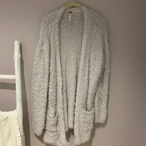 Free People Faux Fur Cardigan
